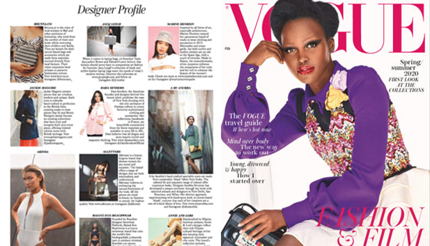 BrunnaCo in February '20 British Vogue Magazine