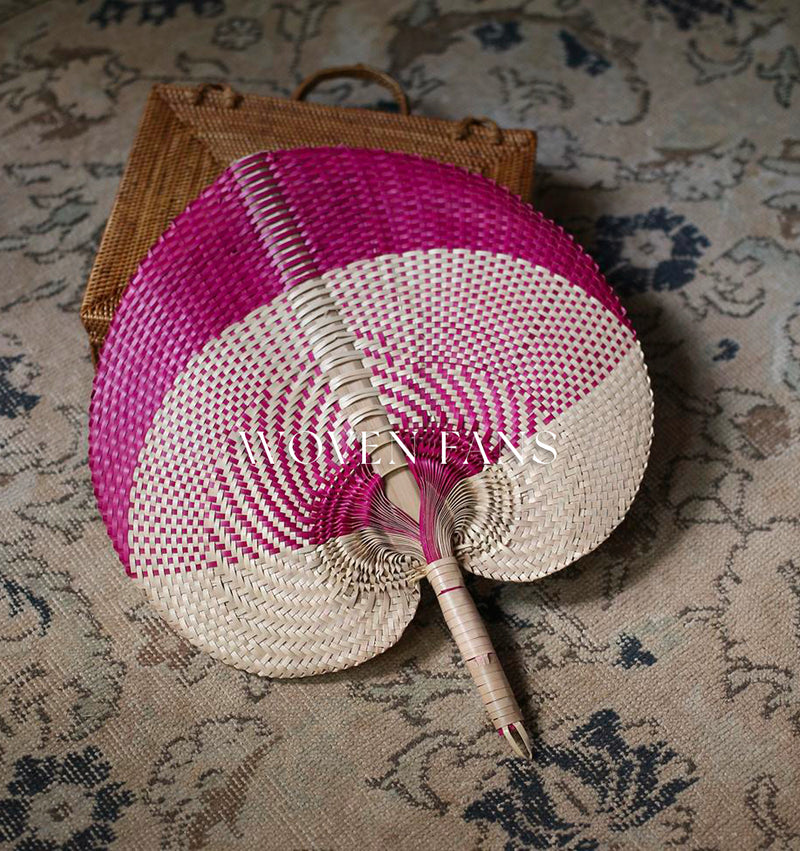 Aphrodite Balinese Woven Hand Fan - Holiday Gift Guide
